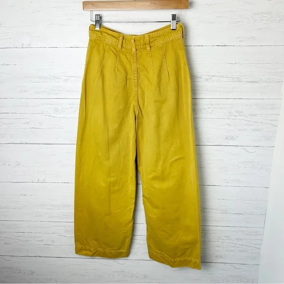 FREE People We the Free Patti Pant in Graham Cracker Wide Leg Cropped Cotton 25 - Picture 5 of 12